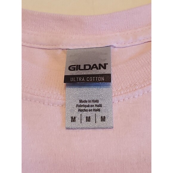 Disney Cropped T-Shirt Medium Short Sleeve Mickey Mouse Disney Castle Pink - Picture 6 of 9